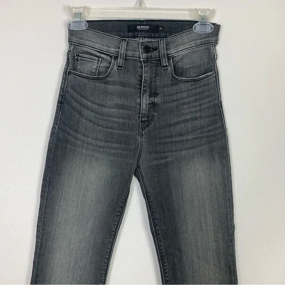 Hudson Holly Flare High Waist Black Jean Sz 25 - Picture 2 of 10